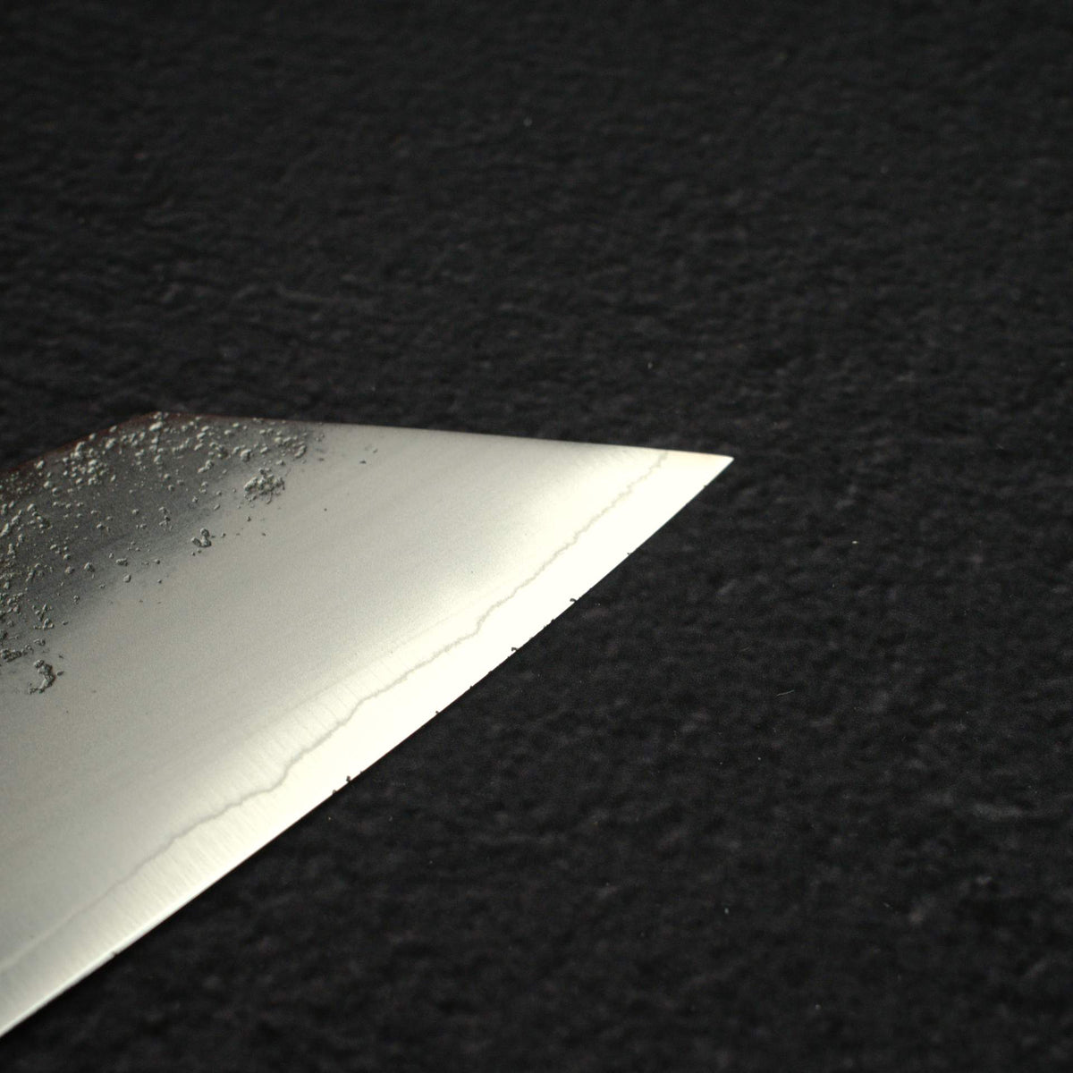 Hatsukokoro Ginrei Ginsan K-tip Gyuto 210mm Nashiji Ebony