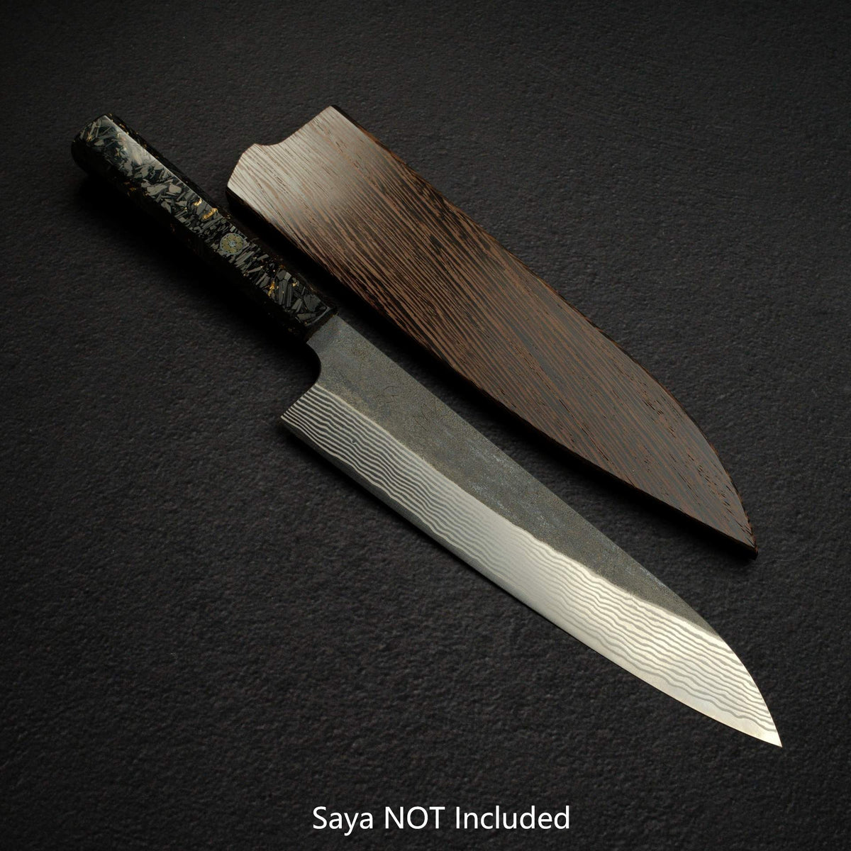 Hatsukokoro Ginsan Kurouchi Damascus Gyuto 240mm Carbon Fibre Handle
