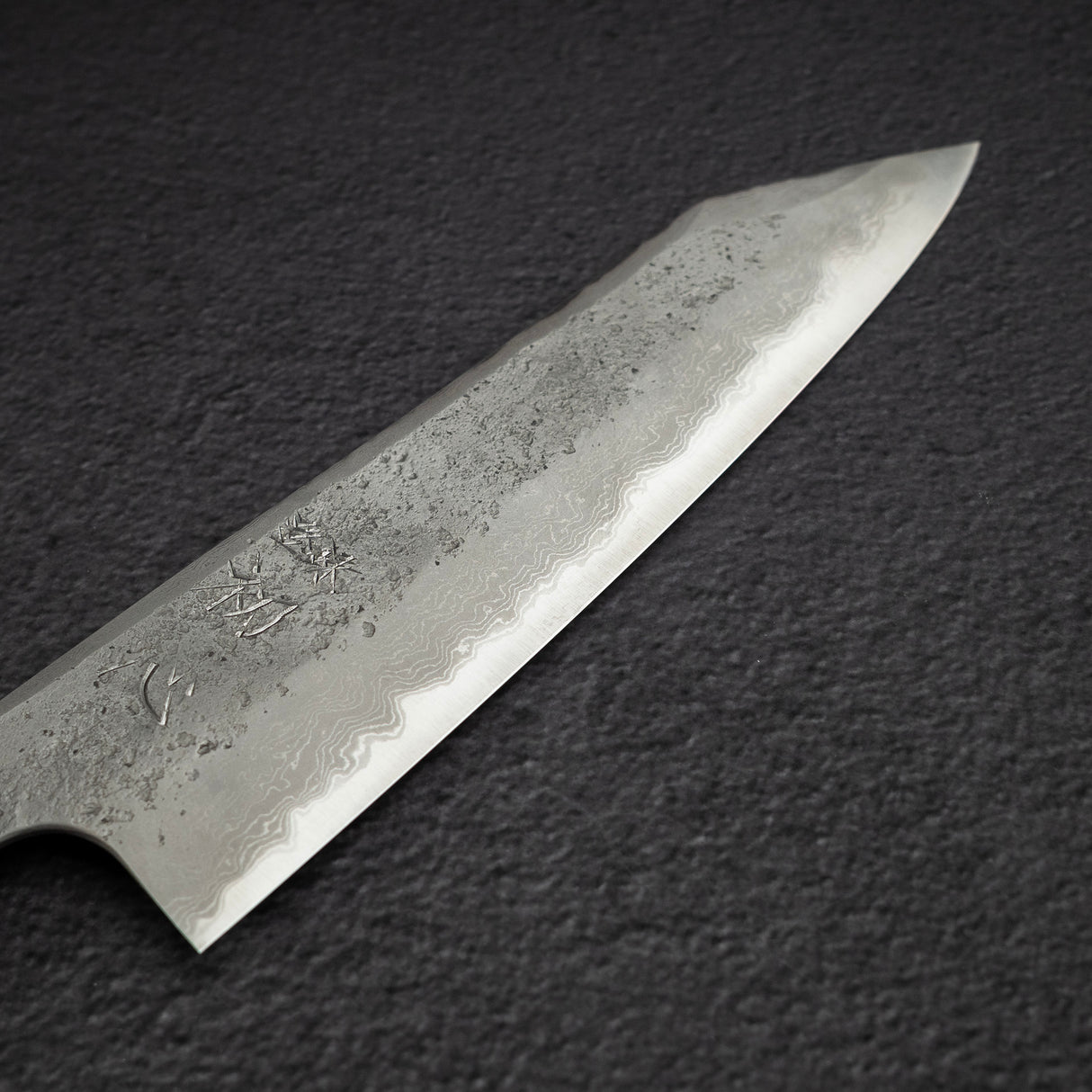 Nigara x Hatsukokoro Ryusui Blue 2 Damascus Nashiji K-tip Gyuto 210mm