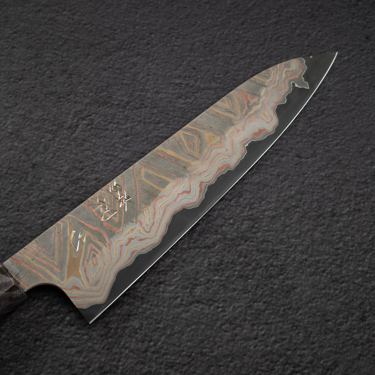 하츠코코로 x 니가라 이로도리 청2강 레인보우 다마스커스 규토(셰프나이프) 210mm
