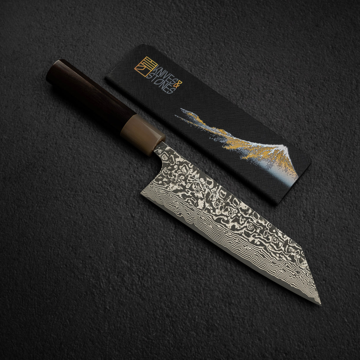 사지 타케시 SG2 블랙 다마스커스 분카 180mm 가드 포함