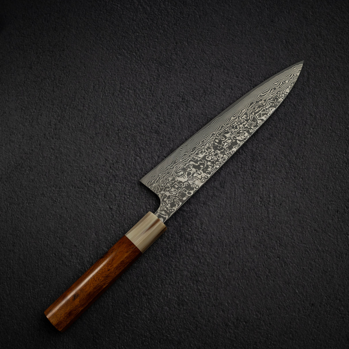 사지 타케시 SG2 쿠로조메 다마스커스 규토(셰프나이프) 210mm 아이언우드 핸들 웬지 사야 포함