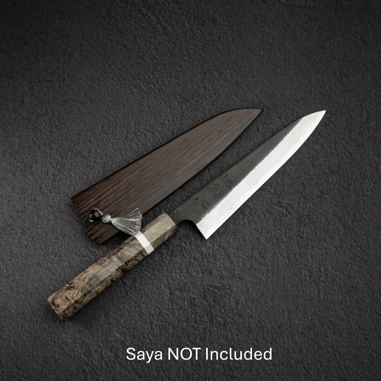 Hatsukokoro Shinkiro Petty 150mm Aogami Super Kurouchi Damascus