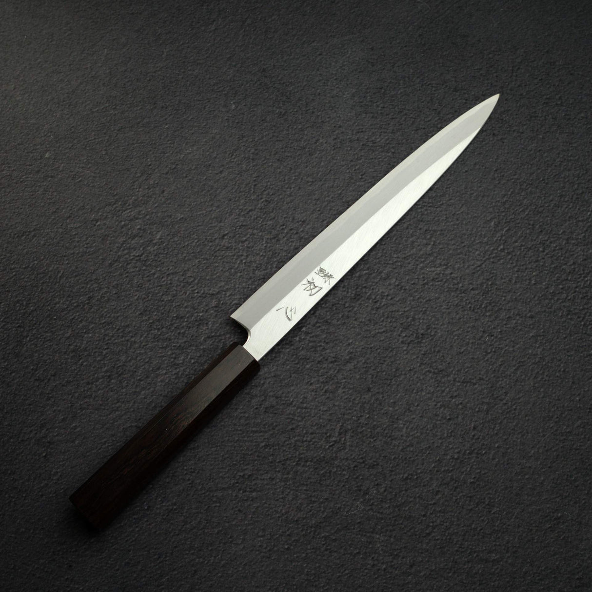 초심 하츠코코로 x 묘진 시라사기 백2강 좌손용 야나기바(사시미칼) 240mm