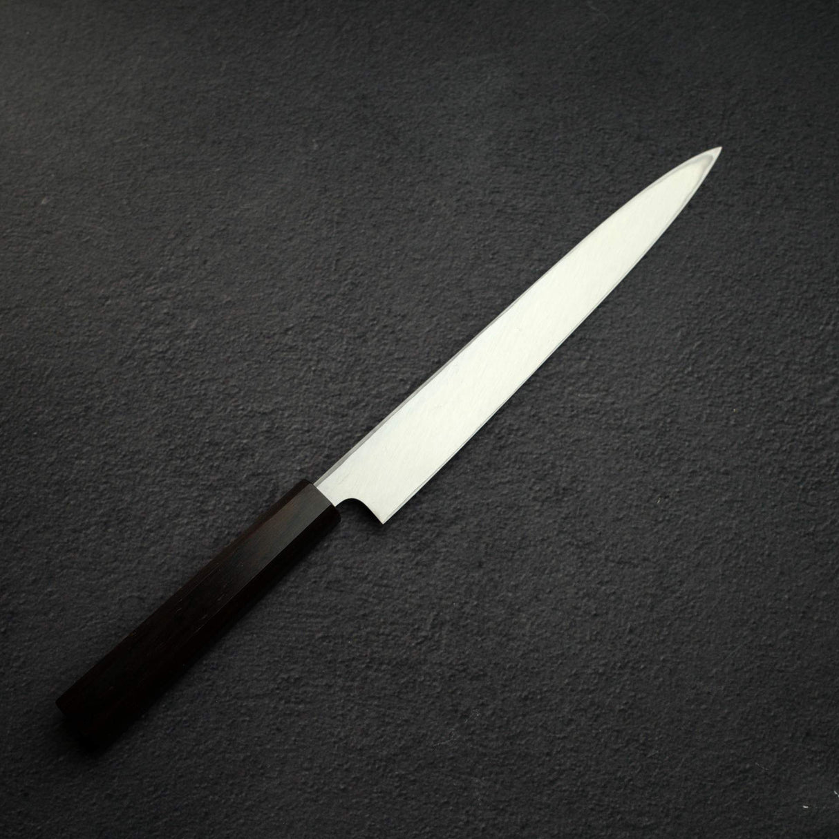 초심 하츠코코로 x 묘진 시라사기 백2강 좌손용 야나기바(사시미칼) 240mm