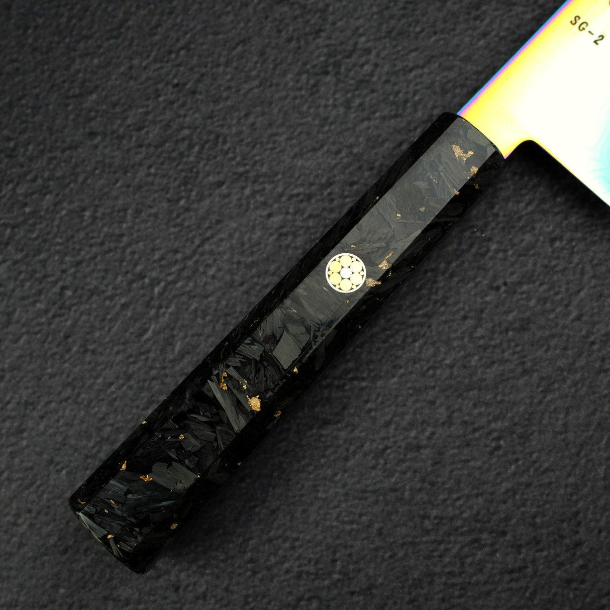 Hatsukokoro Ryuhyo SG2 Damascus Rainbow K-tip Gyuto 240mm
