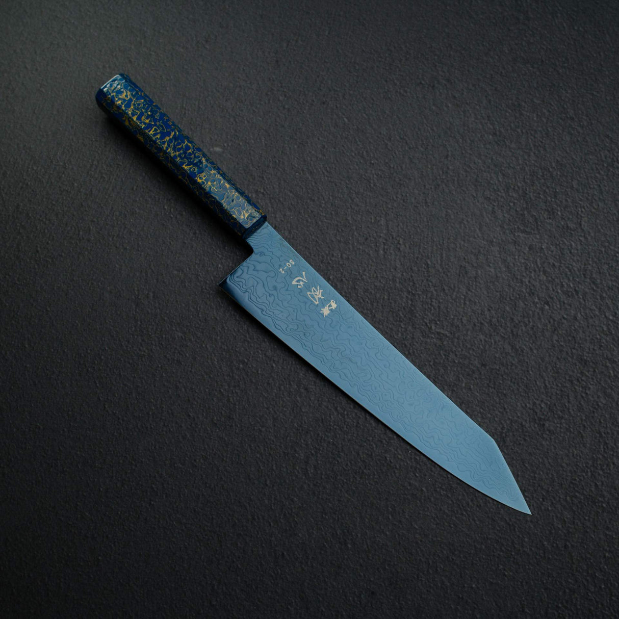 하츠코코로 류효 SG2 다마스커스 블루 K팁 규토(셰프나이프) 210mm 우루시 핸들