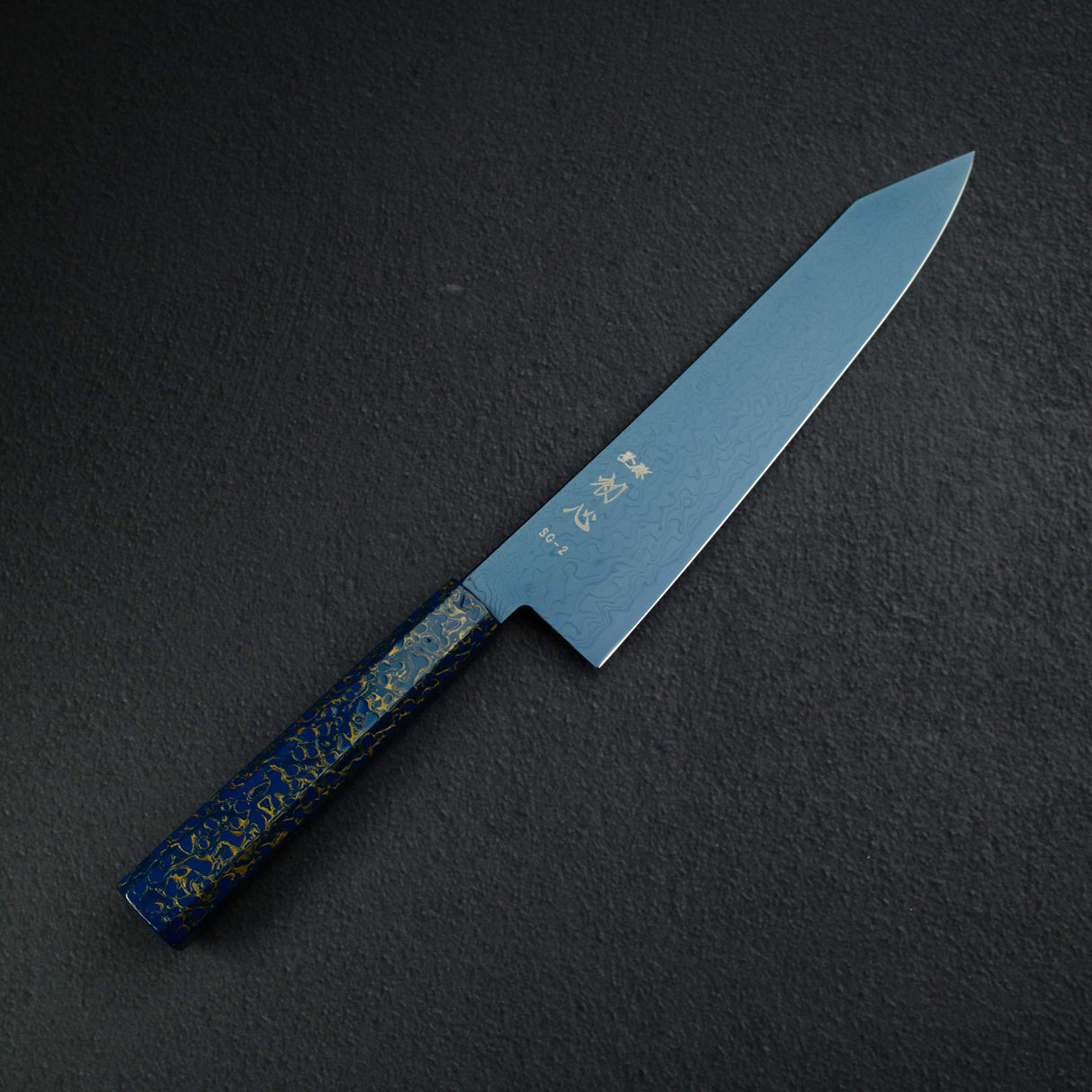 하츠코코로 류효 SG2 다마스커스 블루 K팁 규토(셰프나이프) 210mm 우루시 핸들