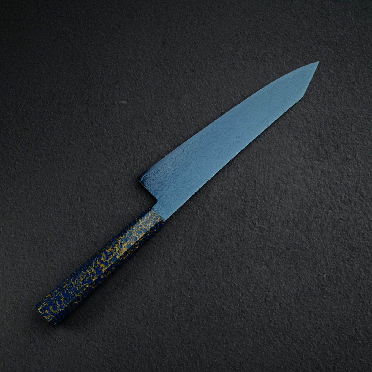 하츠코코로 류효 SG2 다마스커스 블루 K팁 규토(셰프나이프) 210mm 우루시 핸들