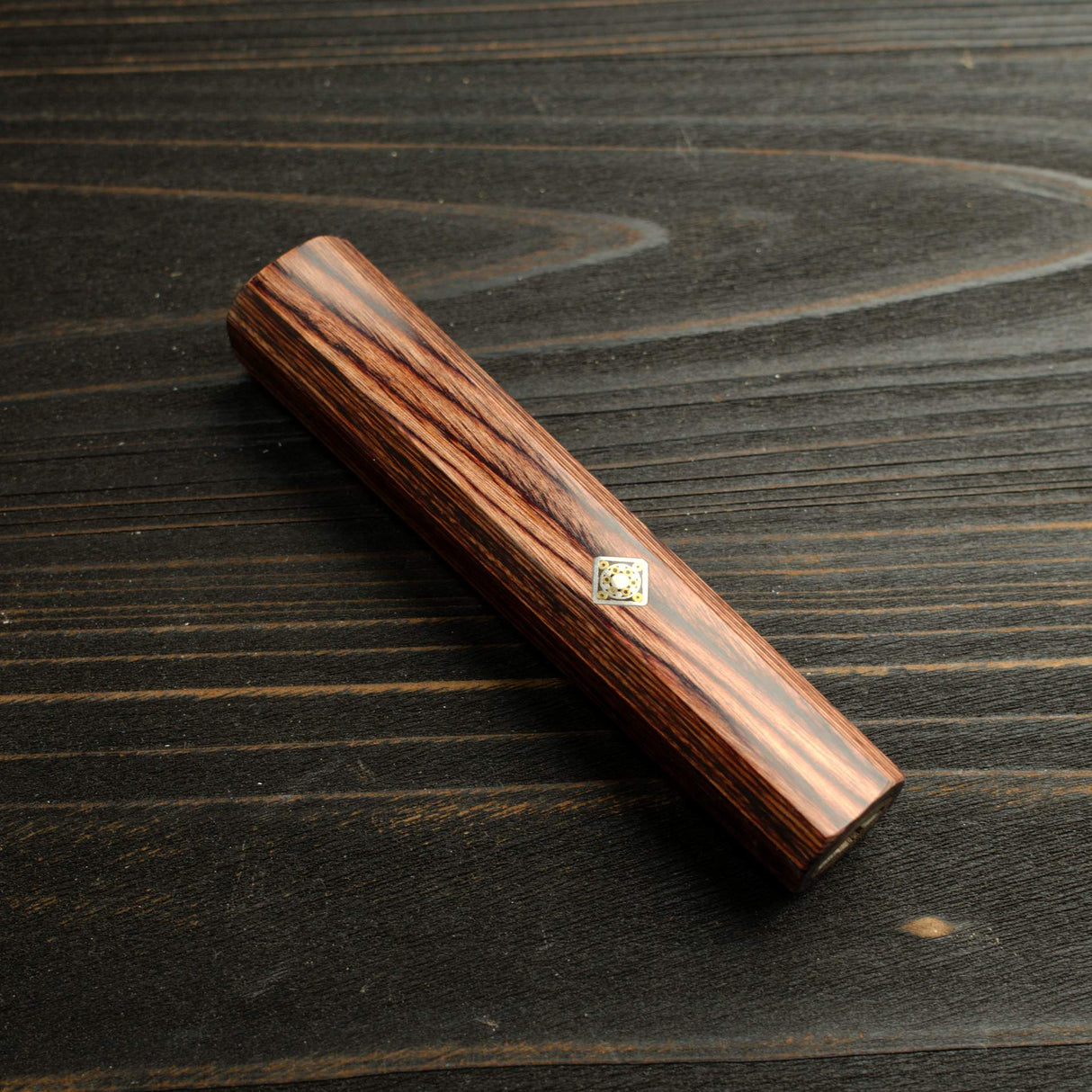 K&S Sample Sale: Octagonal Dark Scheme Wood Handle for Gyuto 210mm
