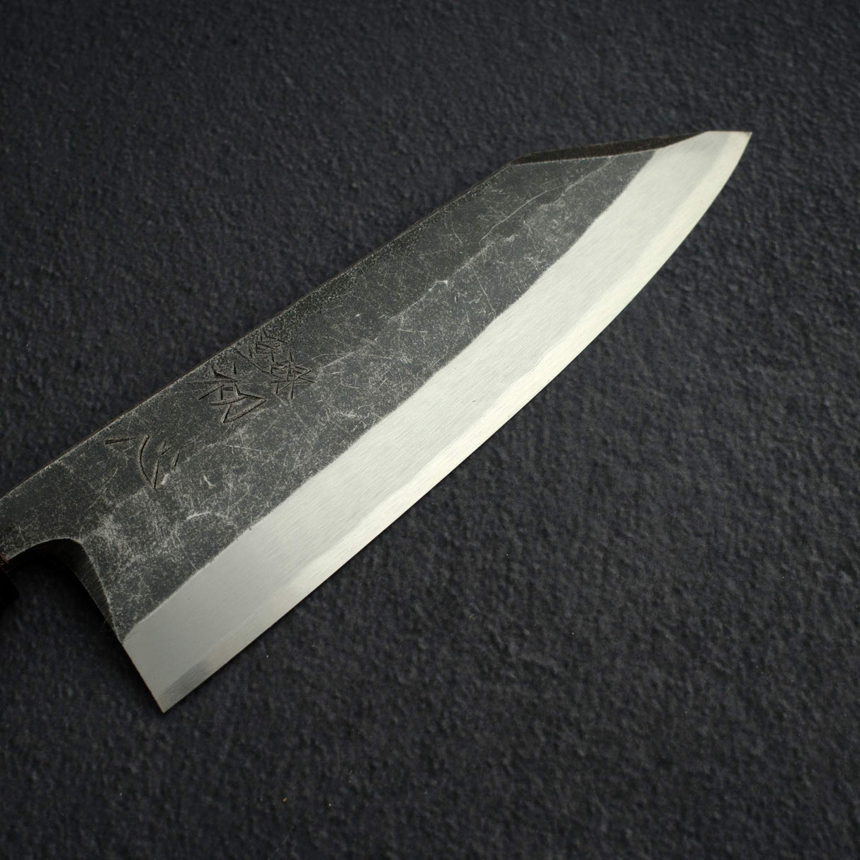 묘진 리키 x 하츠코코로 시라사기 청2강 쿠로우치 K팁 데바(생선손질칼) 180mm