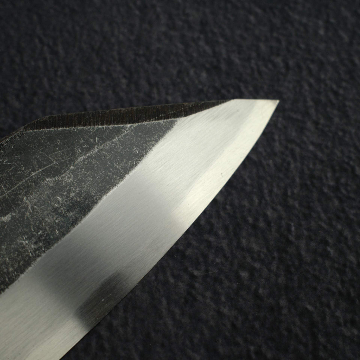 묘진 리키 x 하츠코코로 시라사기 청2강 쿠로우치 K팁 데바(생선손질칼) 180mm