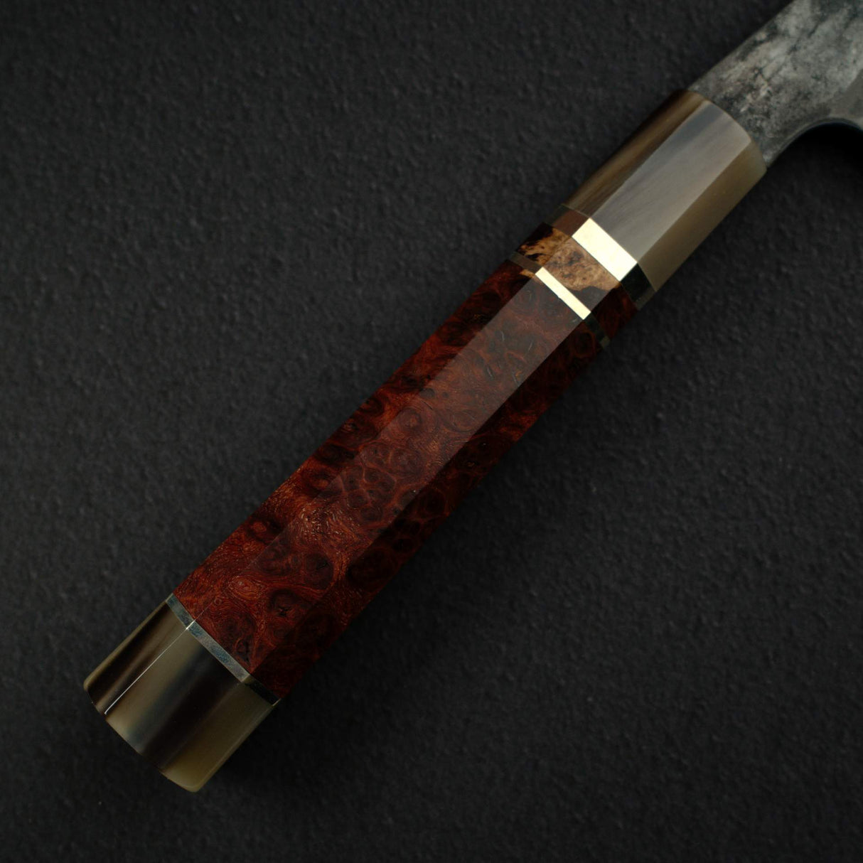 Hatsukokoro x Nigara Yorokobi SLD Copper Damascus Sujihiki 450mm Amboyna Triple Spacer Handle RARE