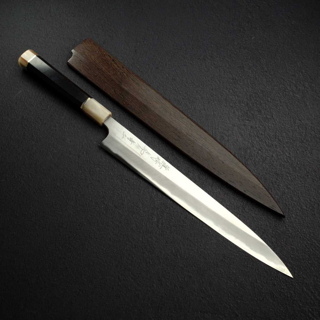 Mazaki Blue 2 Migaki Yanagiba 300mm w/ Saya