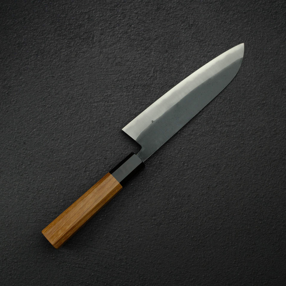 Shiro Kamo Seilan AS Kurouchi Santoku 180mm