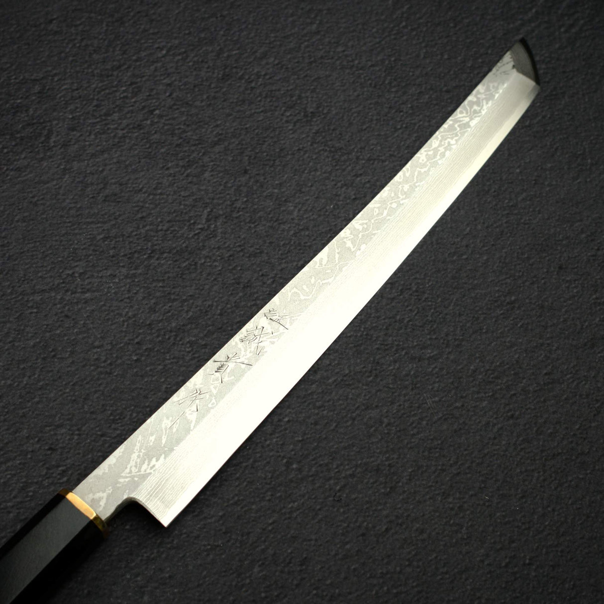 Shigeki Tanaka VG10 Damascus Sakimaru-Takobiki 300mm w/ Saya