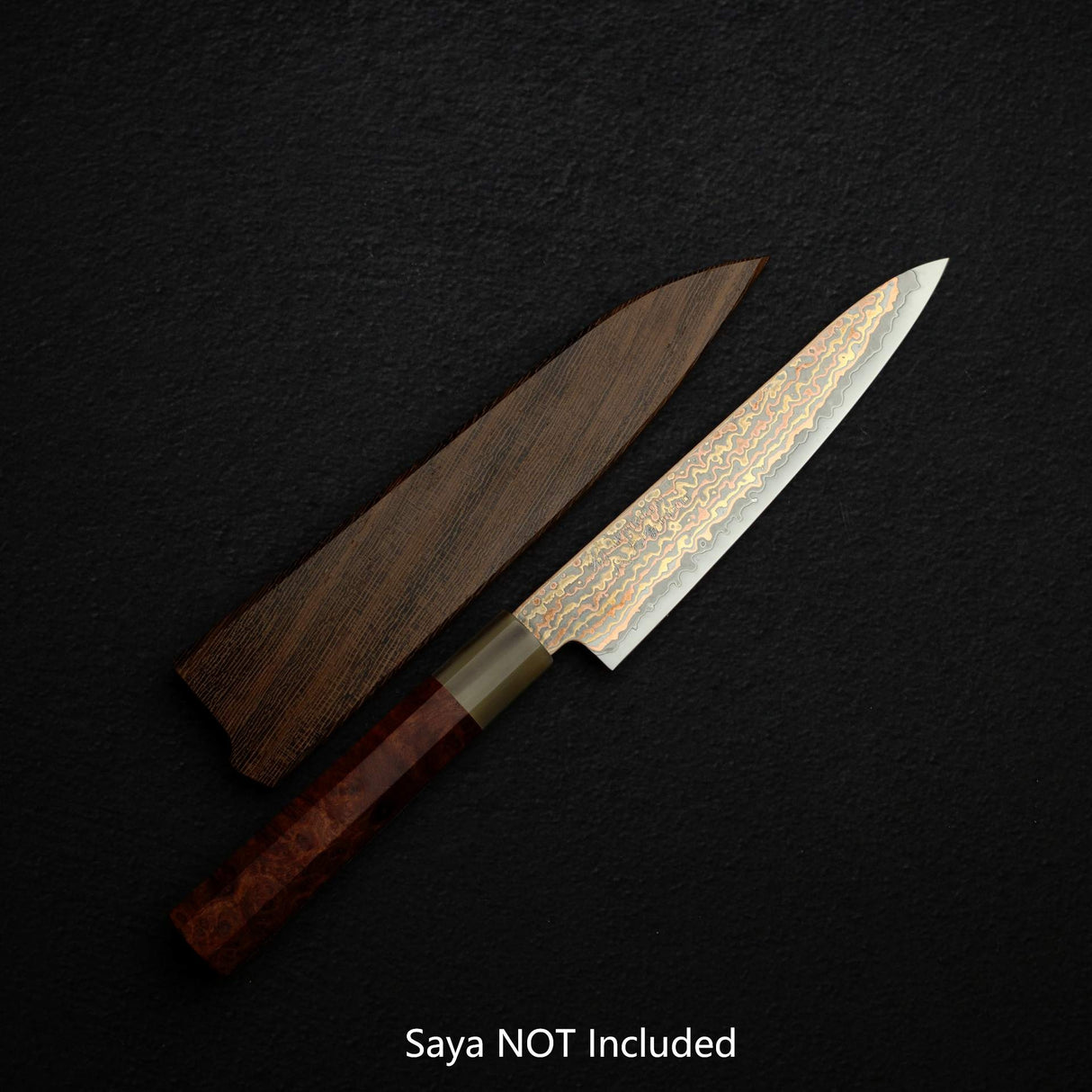 Hatsukokoro Hinotori V-Toku 2 Petty 150mm Rainbow Damascus Finish