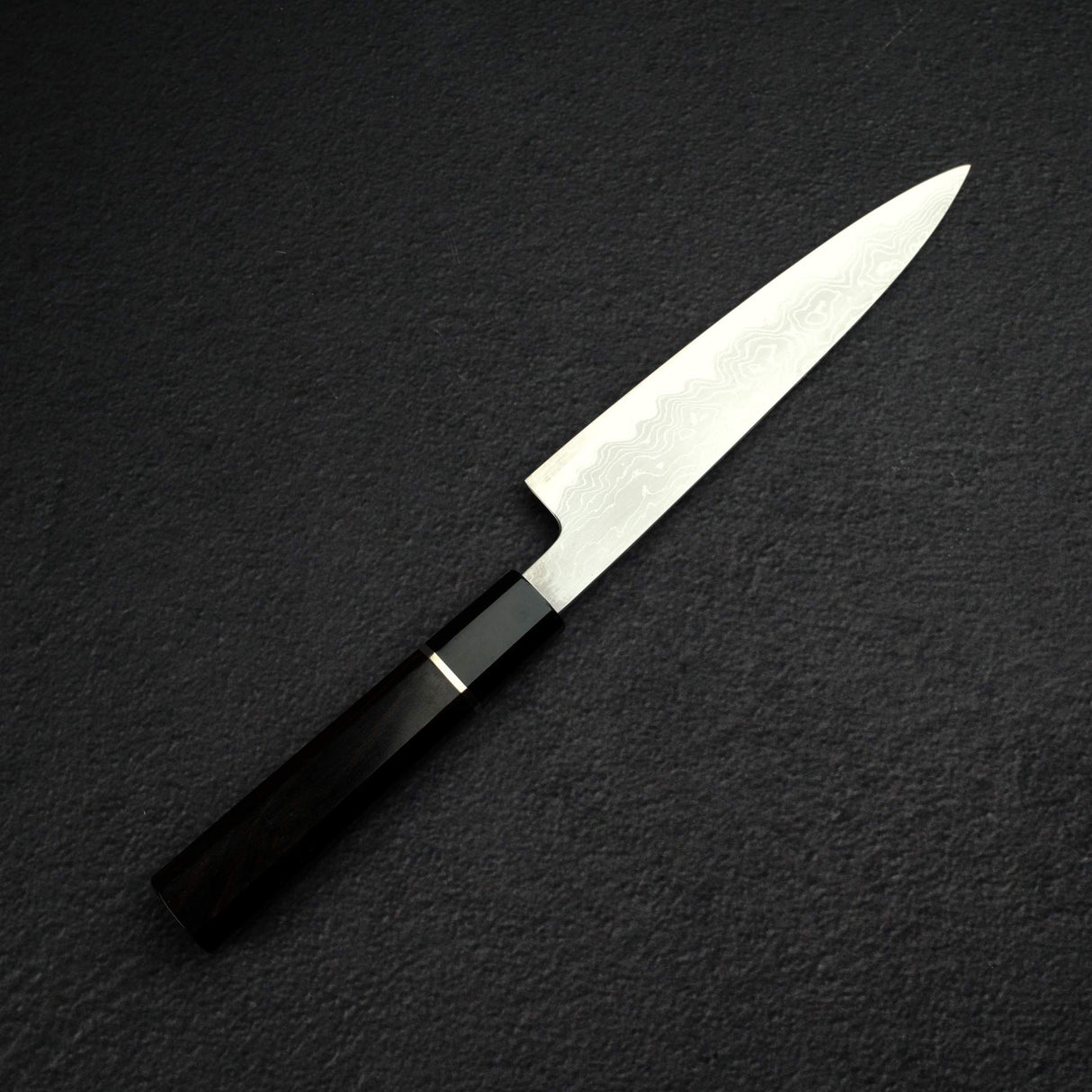 Hatsukokoro Komorebi Blue 1 Damascus Petty 150mm w/ Guard, Un-engraved