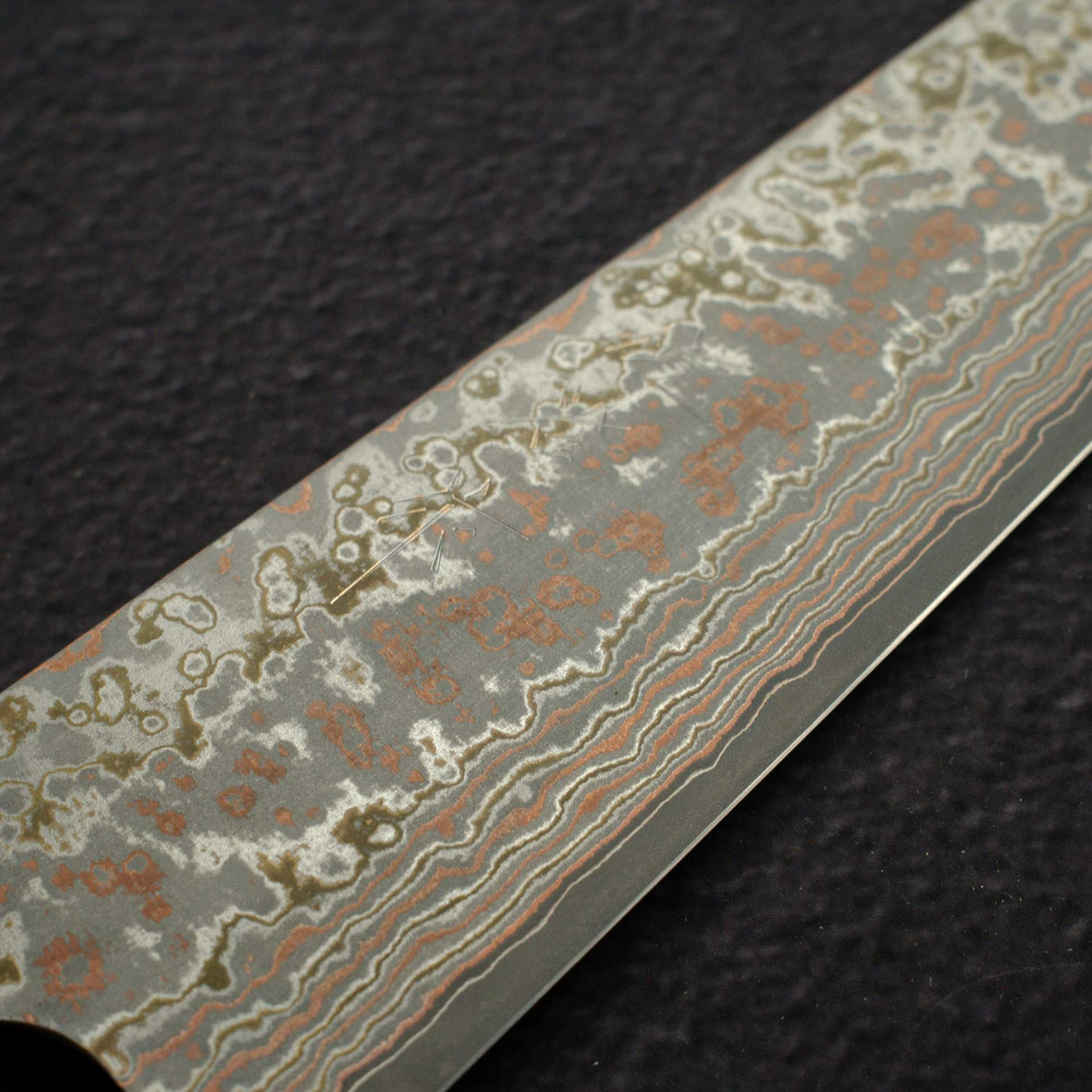 Takeshi Saji VG10 Rainbow Damascus Etched Sujihiki 270mm