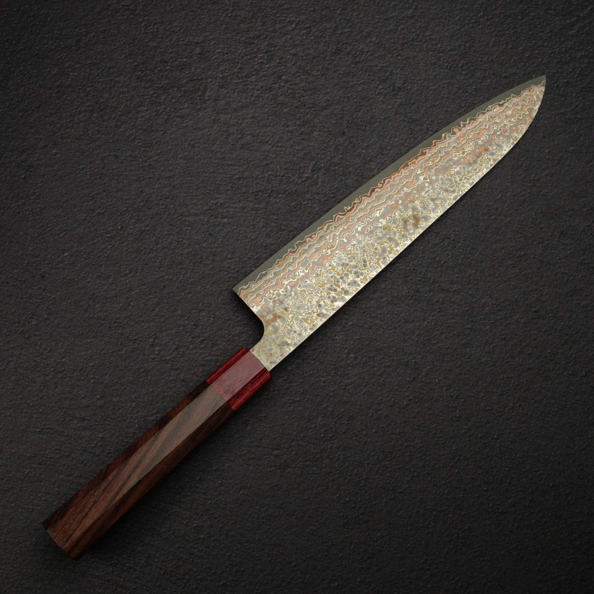 Takeshi Saji VG10 Rainbow Damascus Gyuto 240mm