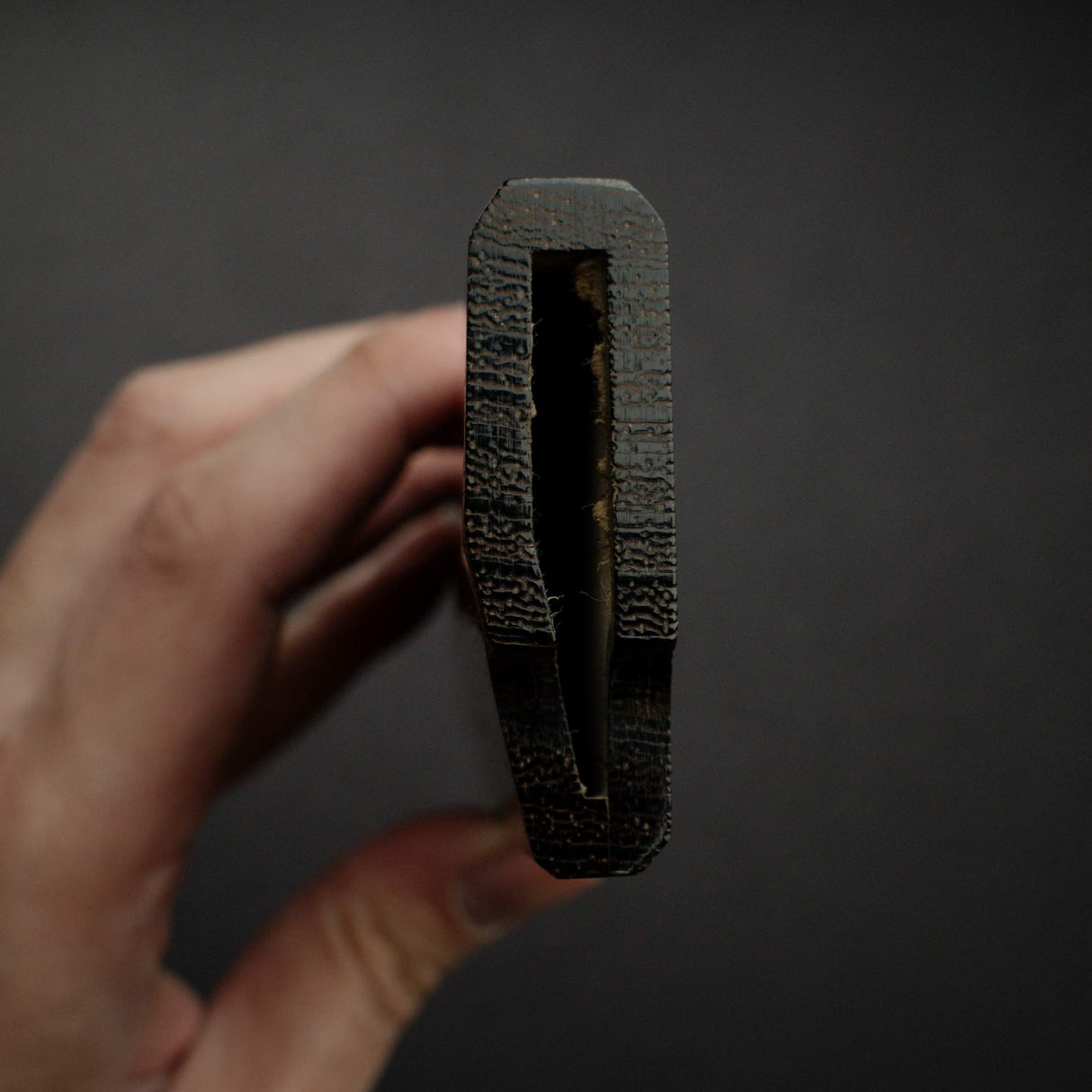 K&S Kritsuke (K-tip) Yanagiba Hardwood Saya, Left Handed Standard Profile