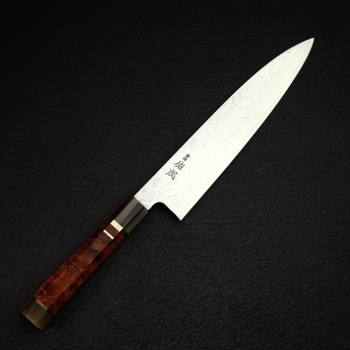 Sukenari SG2 Damascu Gyuto 270mm w/ Triple Spacer Amboyna Burl