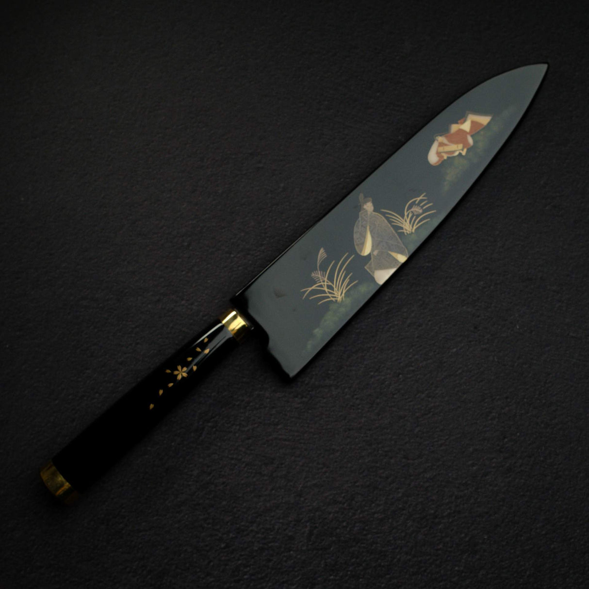 사지 타케시 마키에 우루시 VG10W 규토(셰프나이프) 210mm