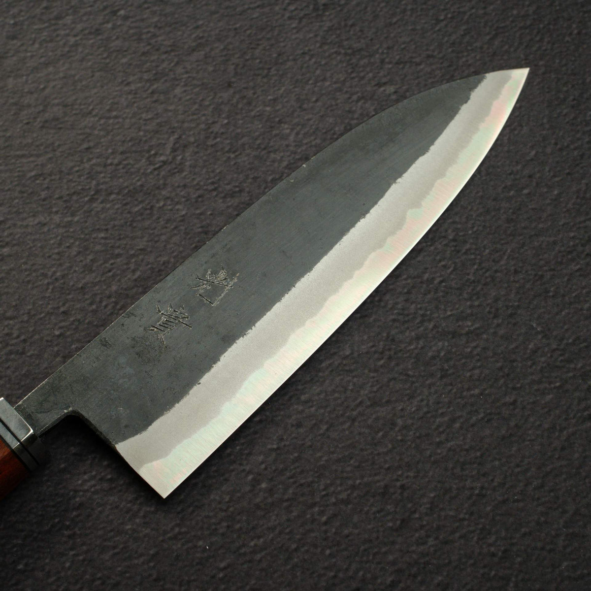 Kouki Blue2 Kurouchi Santoku 180mm - Pau Rosa Handle
