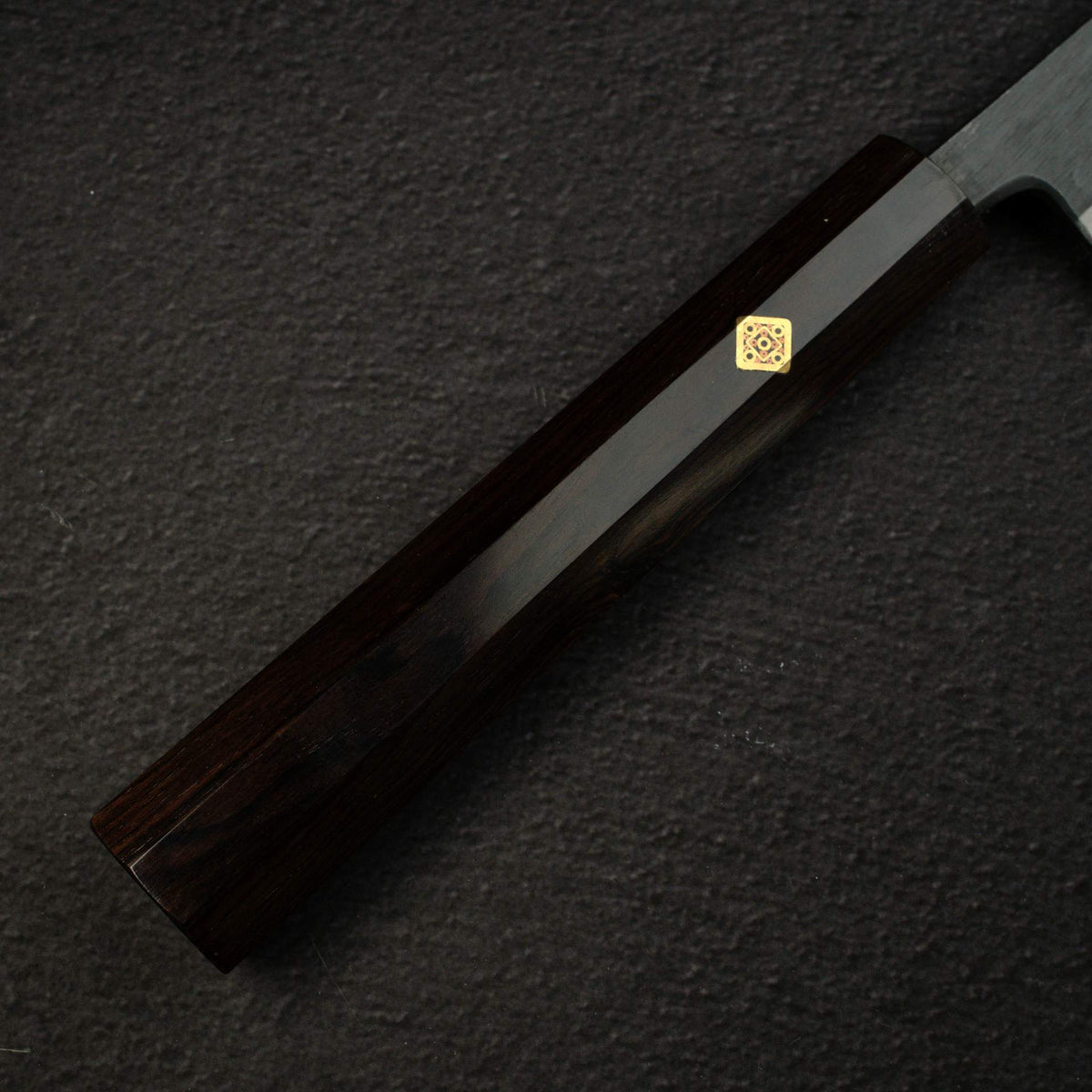 Tsunehisa Blue 2 "Samurai" Sakimaru Sujihiki 300mm, Ebony with Mosaic Pin Handle