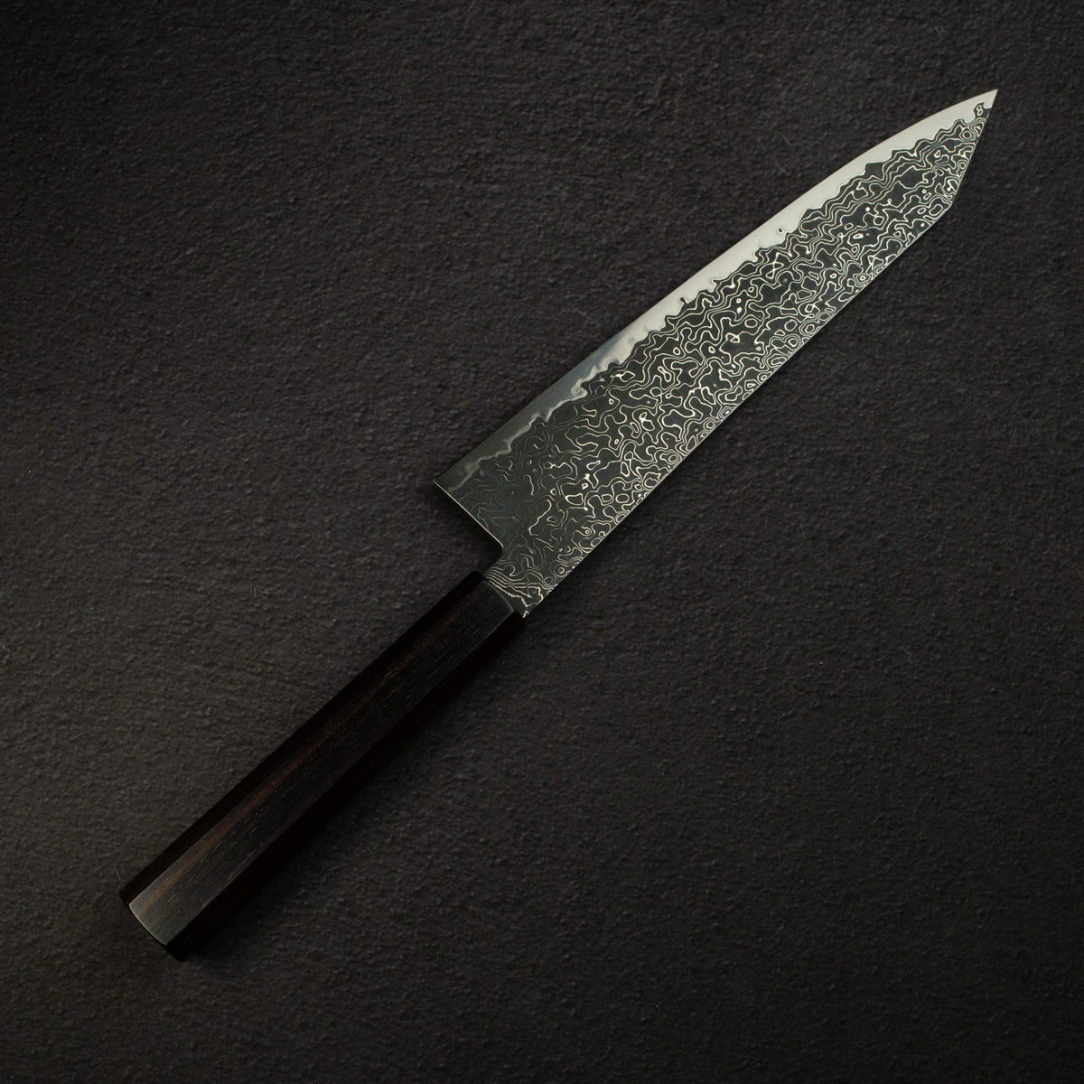 하츠코코로 류효 SG2 블랙 다마스커스 K팁 규토(셰프나이프) 210mm 에보니 핸들