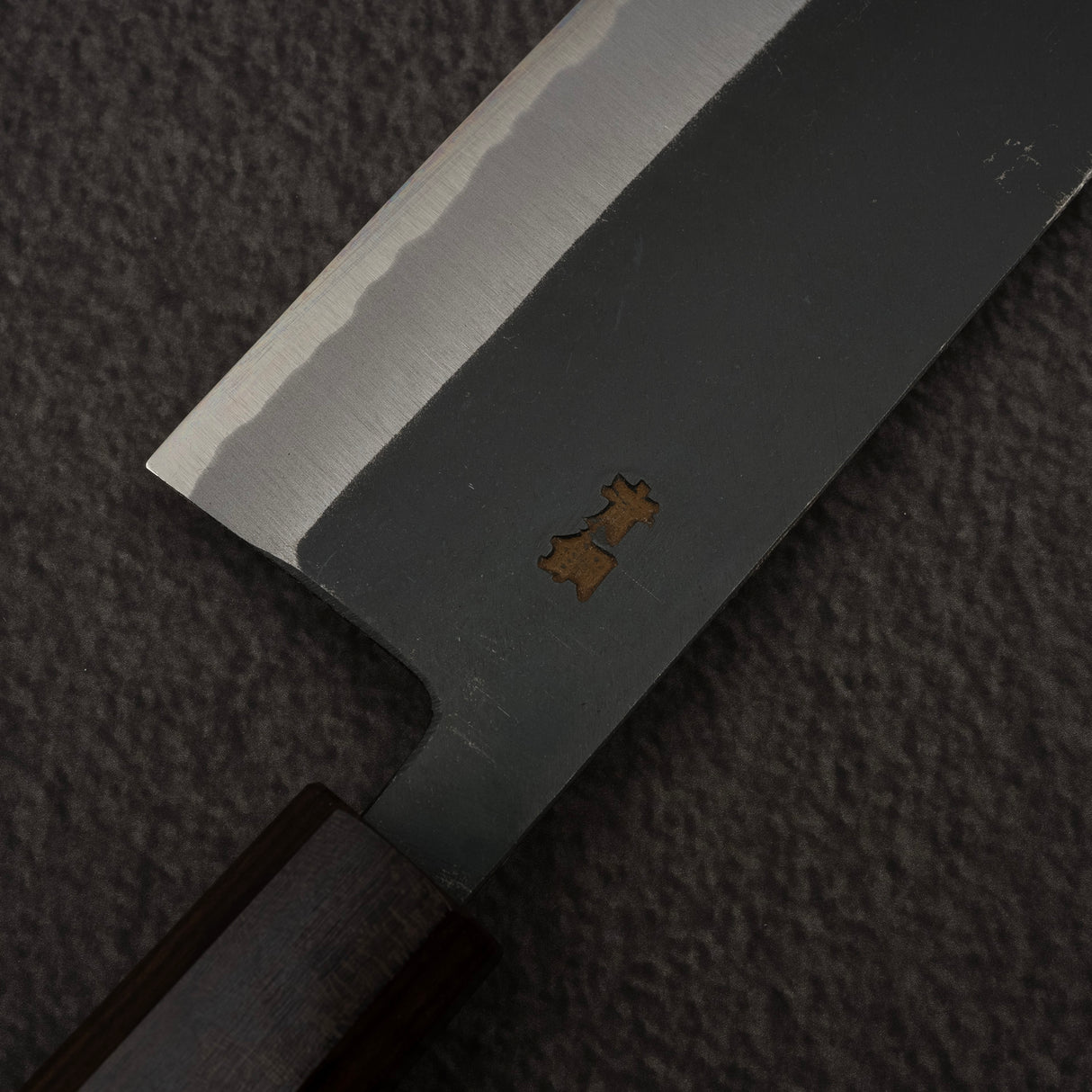 하츠코코로 아오사기 청2강 쿠로우치 나키리(야채칼) 165mm 블랙 차카테