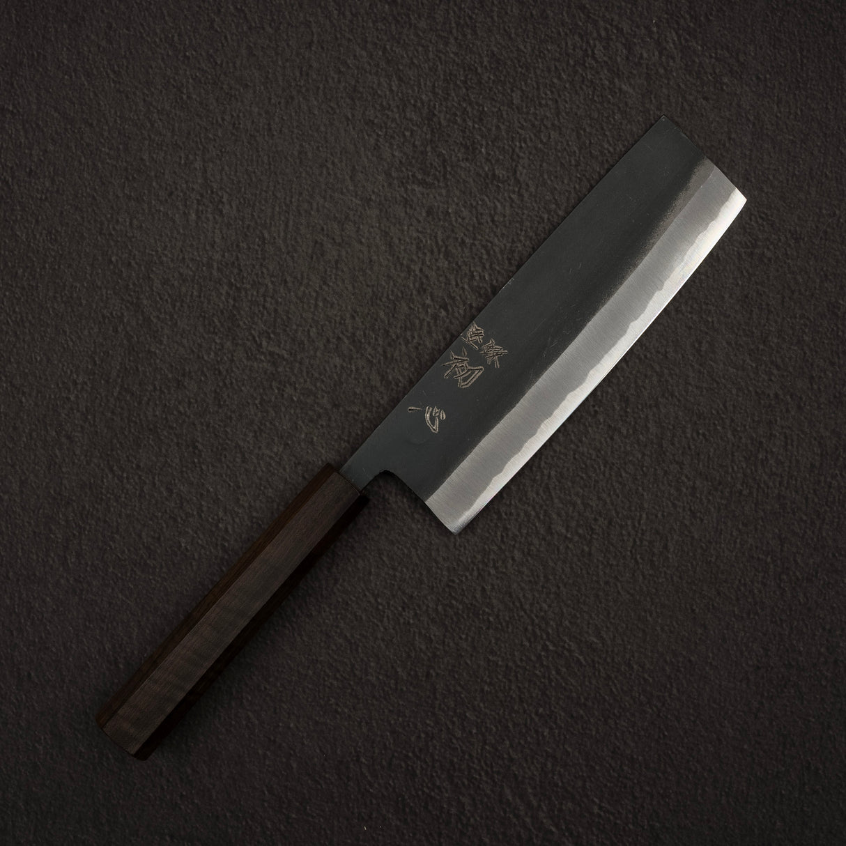 하츠코코로 아오사기 청2강 쿠로우치 나키리(야채칼) 165mm 블랙 차카테
