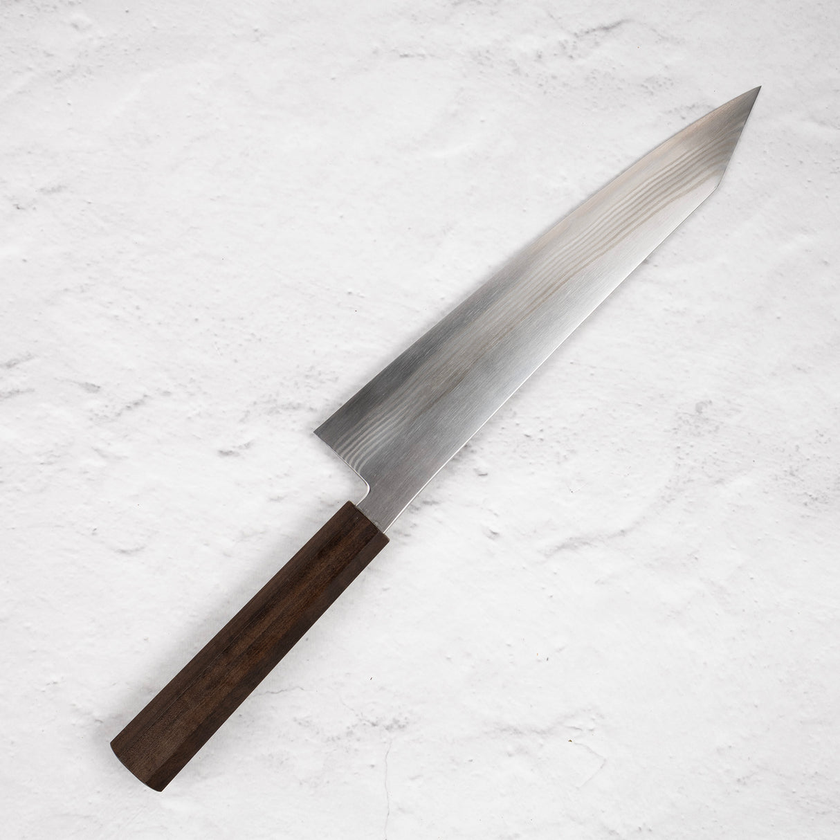 Hatsukokoro Ginso Ginsan Nickel Damascus K-tip Gyuto 240mm