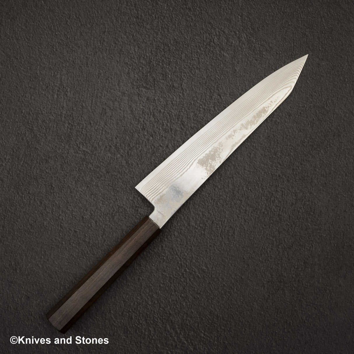 하츠코코로 긴소우 은삼강 니켈 다마스커스 K팁 규토(셰프나이프) 210mm
