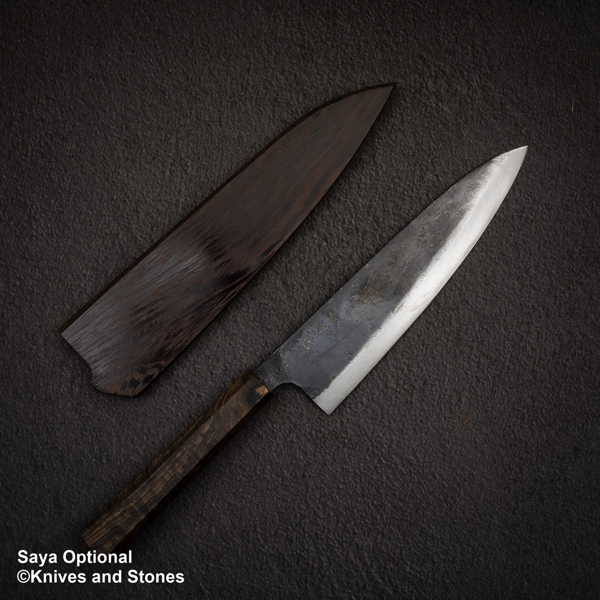 하츠코코로 쿠로가네 청2강 쿠로우치 규토(셰프나이프) 210mm 블랙 차카테