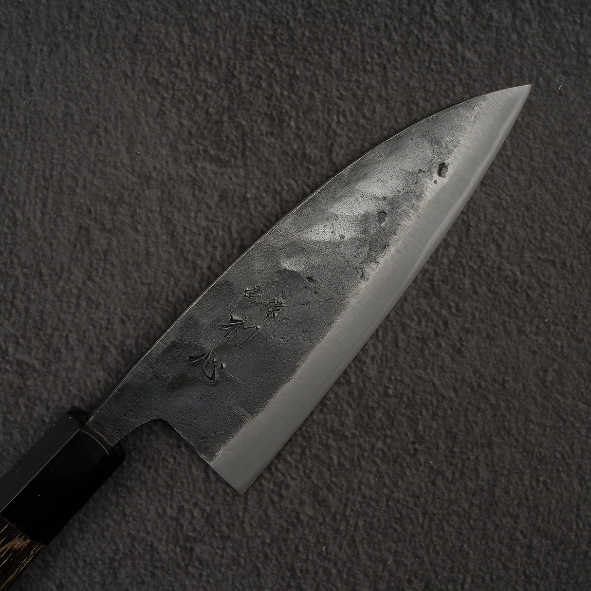 하츠코코로 쿠로카제 청2강 쿠로우치 양날 데바(생선손질칼) 150mm