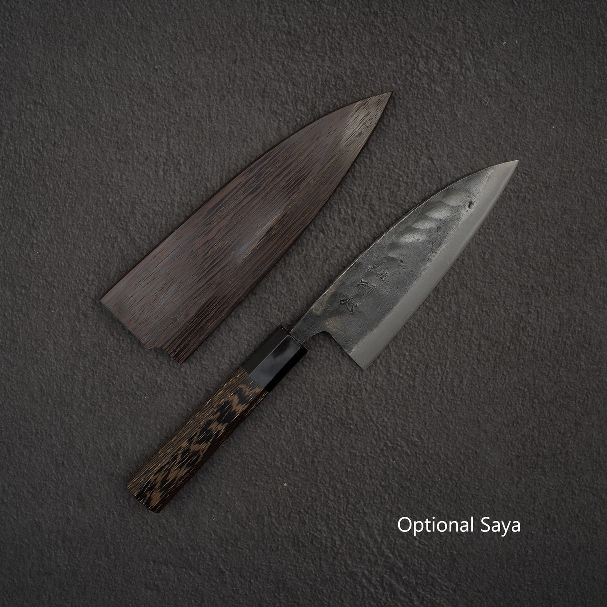 하츠코코로 쿠로카제 청2강 쿠로우치 양날 데바(생선손질칼) 150mm