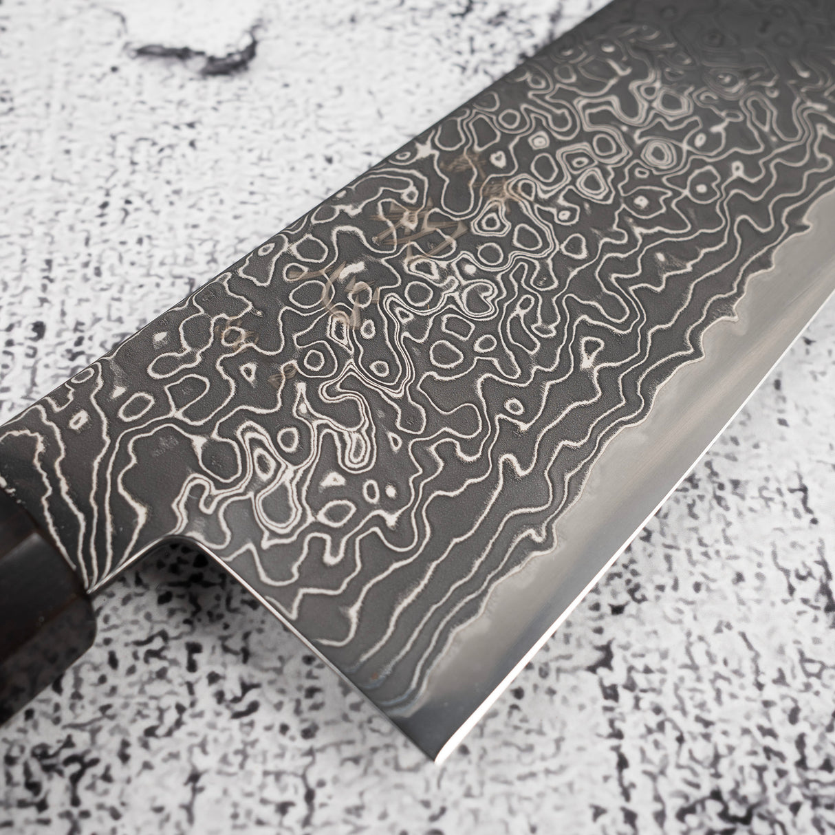 하츠코코로 류효 SG2 블랙 다마스커스 산토쿠(다용도칼) 180mm