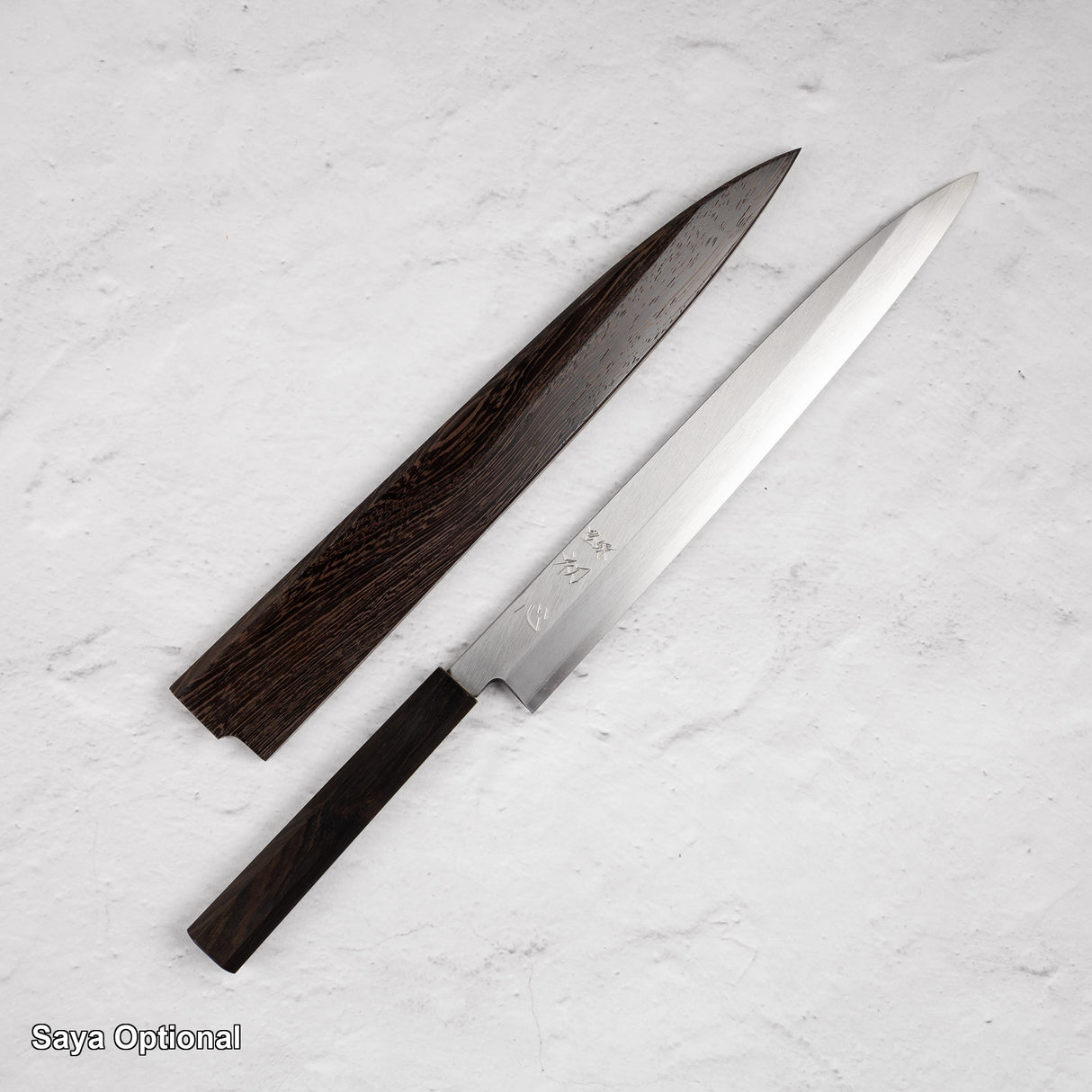 하츠코코로 x 묘진 시라사기 은삼강 야나기바(사시미칼) 300mm