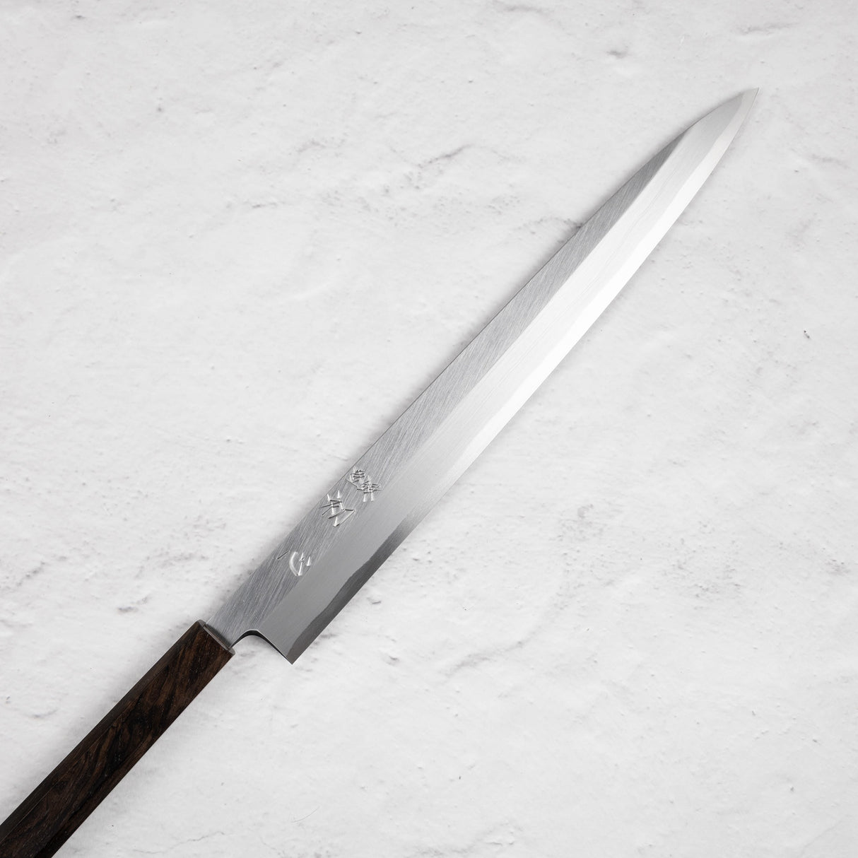 하츠코코로 x 묘진 시라사기 백2강 야나기바(사시미칼) 330mm