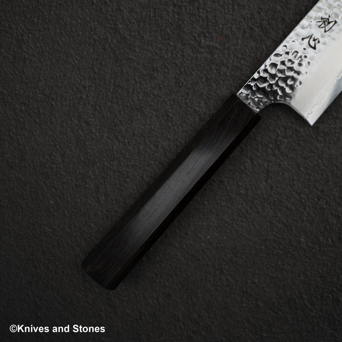 Hatsukokoro Hayabusa VG10 gyuto 210 mm and Hatsukokoro Ginrei Ginsan santoku.