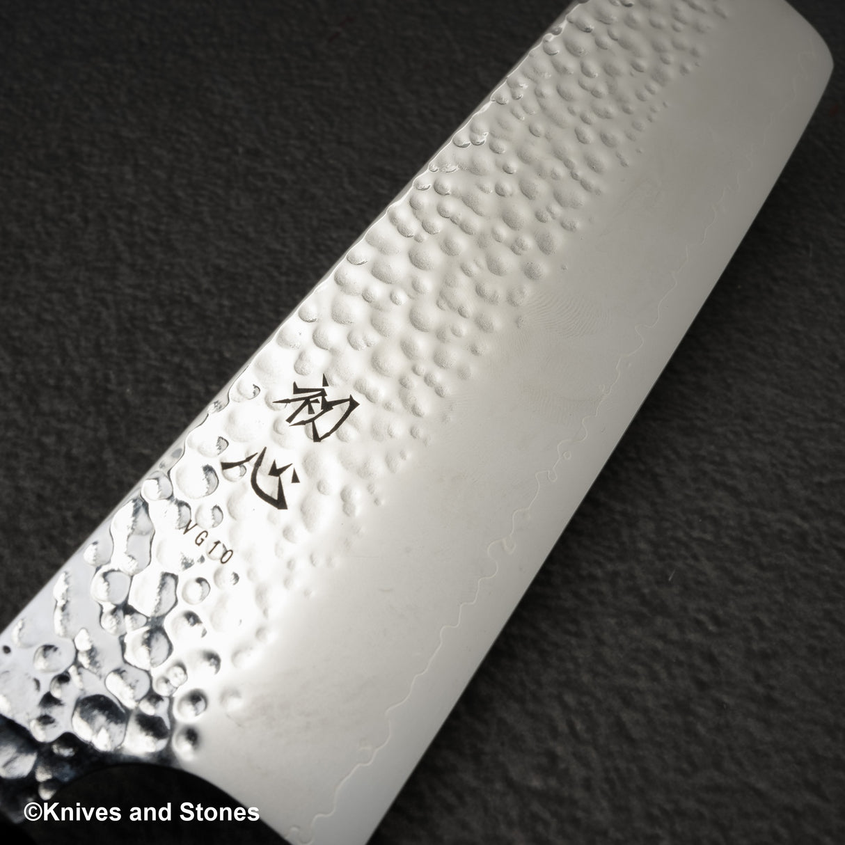 Hatsukokoro Hayabusa VG10 Tsuchime Sanmai Nakiri 180mm Ebony