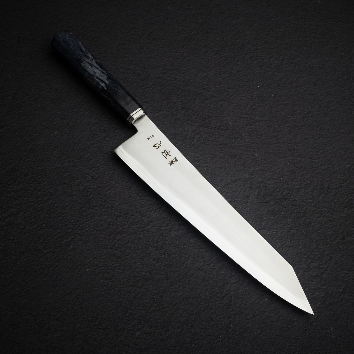 Hatsukokoro Kaijin Blue 2 K-tip Gyuto 240mm Migaki Curly Maple