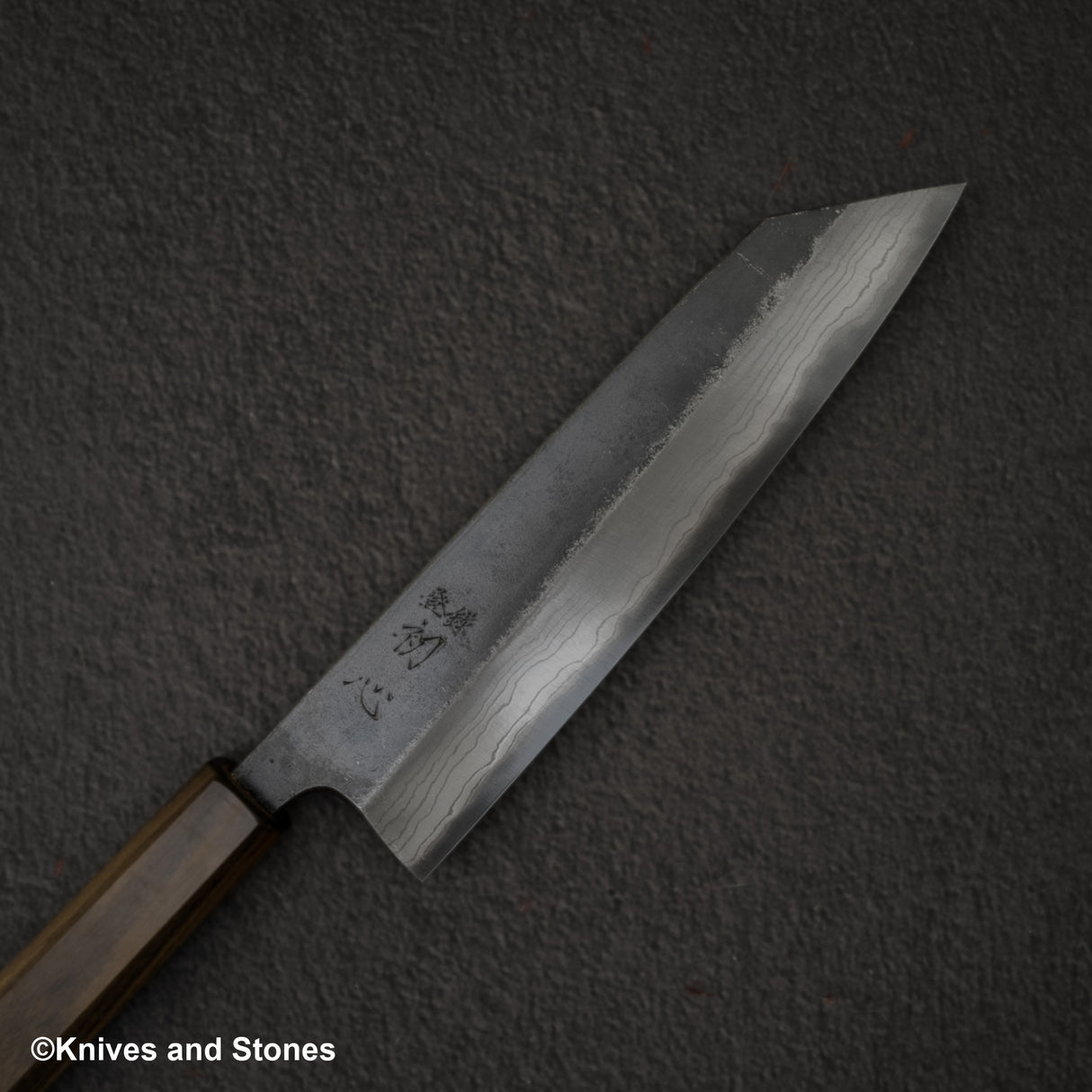 Hatsukokoro Kumokage Blue 2 Kurouchi Damascus Bunka 180mm