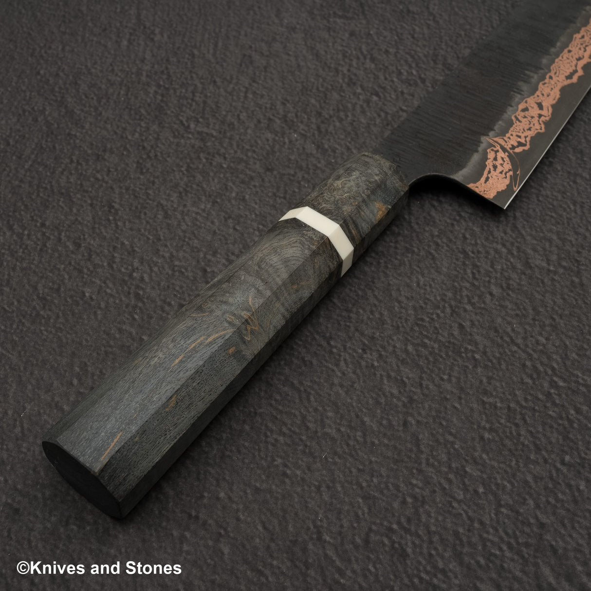 하츠코코로 x 니가라 요로코비 SLD 강 구리 츠치메 다마스커스 규토(셰프나이프) 240mm 사야 포함