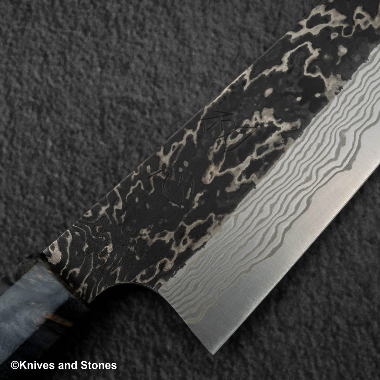 Hatsukokoro x Nigara Yorokobi Special SLD Gyuto 210mm Kurouchi Damascus Birch Handle