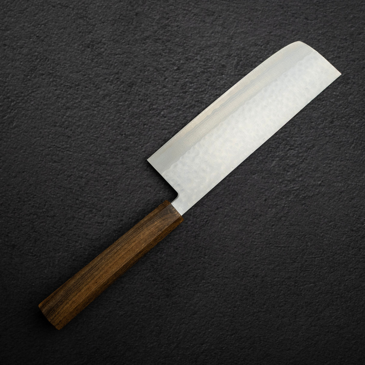 Masutani Kokuryu VG10 Damascus Nakiri 165mm Black Chacate Handle