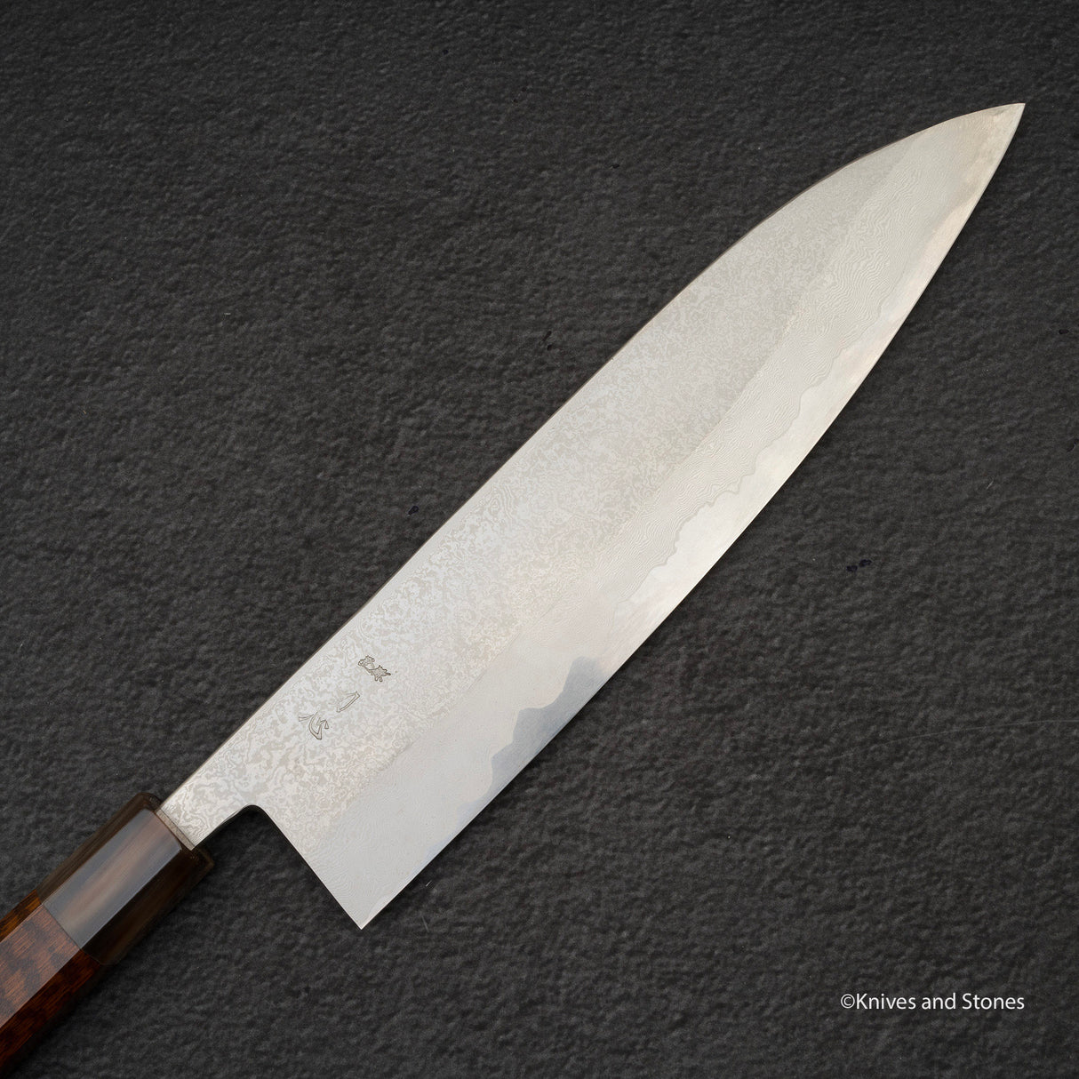 미야자키 카지야 x 하츠코코로 은삼강 다마스커스 규토(셰프나이프) 240mm 스네이크우드 핸들