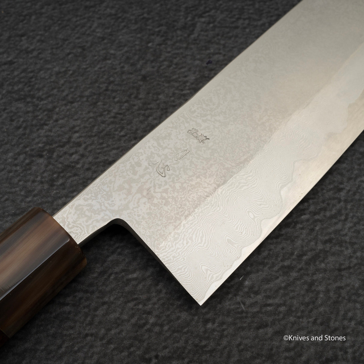 미야자키 카지야 x 하츠코코로 은삼강 다마스커스 규토(셰프나이프) 240mm 스네이크우드 핸들