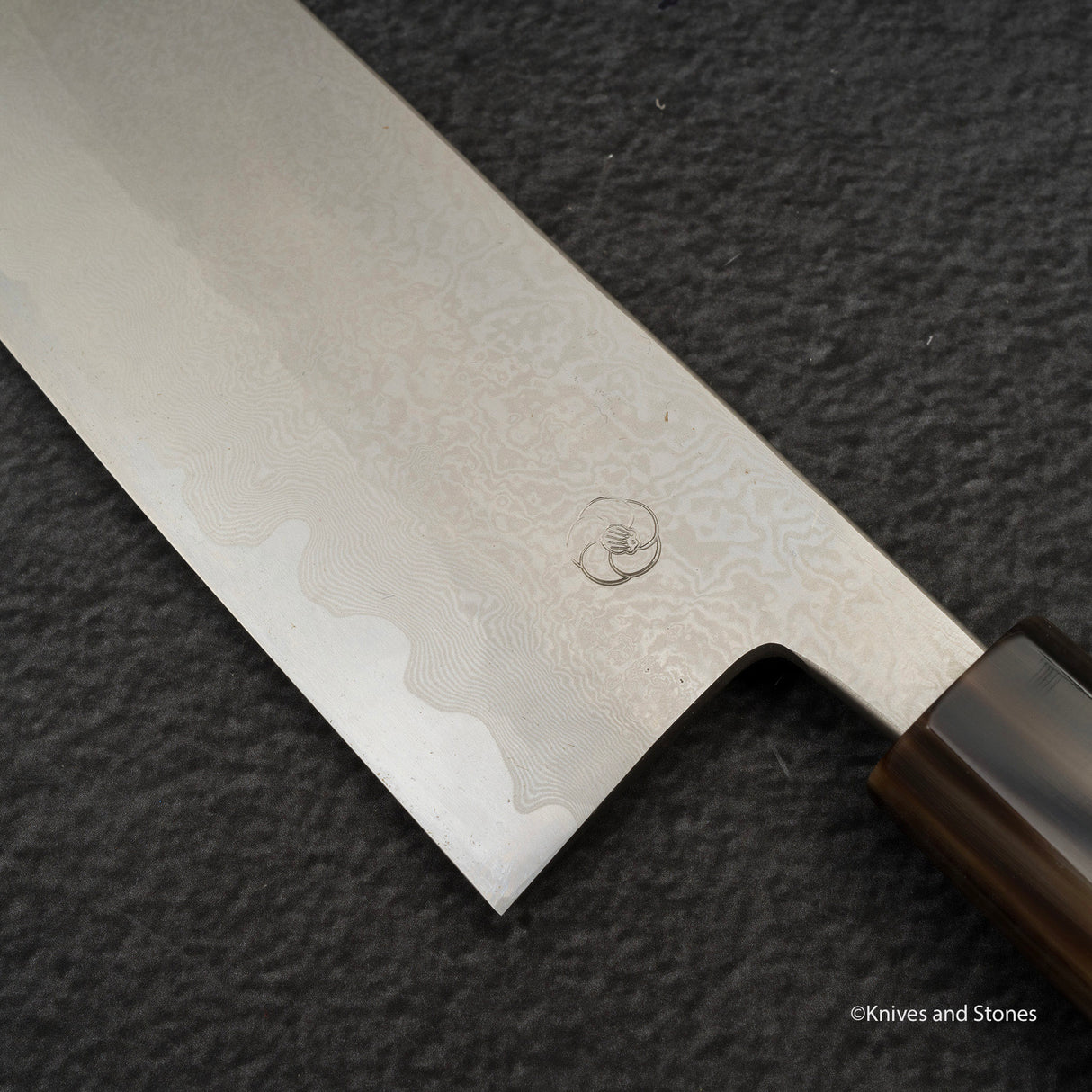 미야자키 카지야 x 하츠코코로 은삼강 다마스커스 규토(셰프나이프) 240mm 스네이크우드 핸들